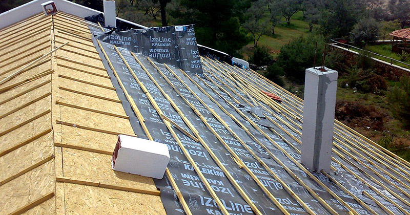 Uzundere profesyonel teras Çatı – Kiremit alti örneği